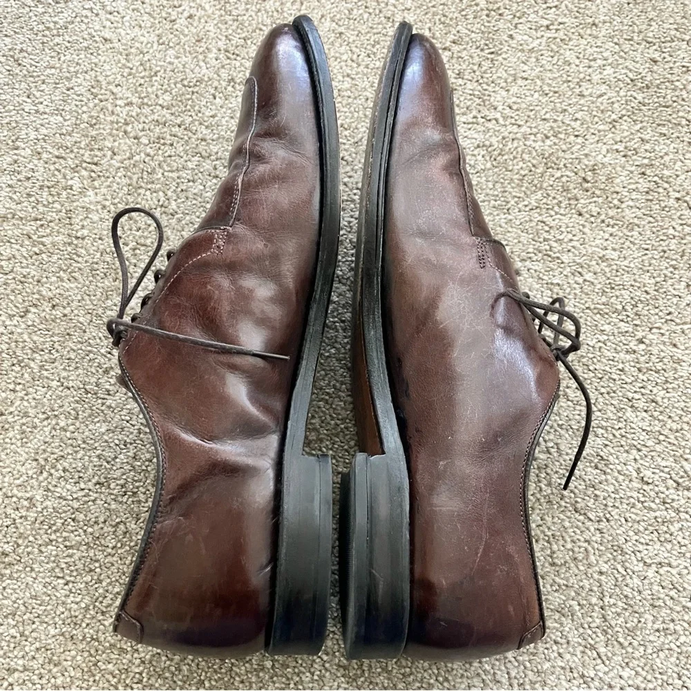 Allen Edmond Brown Size 13 D Lace Up Oxford Classic Dress‎ Shoes